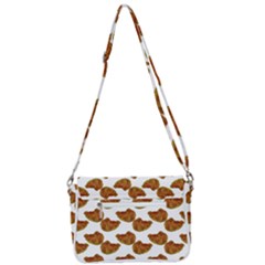 Shoulder Bag with Back Zipper 