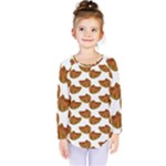 Biscuits Photo Motif Pattern Kids  Long Sleeve Tee