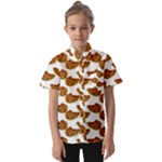 Biscuits Photo Motif Pattern Kids  Short Sleeve Shirt