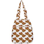 Biscuits Photo Motif Pattern Center Zip Backpack