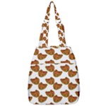 Biscuits Photo Motif Pattern Center Zip Backpack