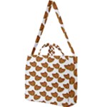 Biscuits Photo Motif Pattern Square Shoulder Tote Bag