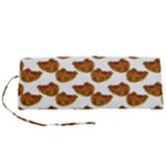 Biscuits Photo Motif Pattern Roll Up Canvas Pencil Holder (S)