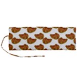 Biscuits Photo Motif Pattern Roll Up Canvas Pencil Holder (M)