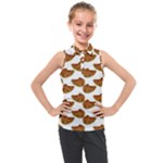 Biscuits Photo Motif Pattern Kids  Sleeveless Polo Tee