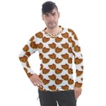 Biscuits Photo Motif Pattern Men s Pique Long Sleeve Tee