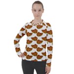 Biscuits Photo Motif Pattern Women s Pique Long Sleeve Tee