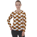 Biscuits Photo Motif Pattern Women s Long Sleeve Raglan Tee