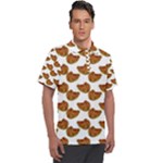 Biscuits Photo Motif Pattern Men s Polo Tee