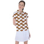 Biscuits Photo Motif Pattern Women s Polo Tee