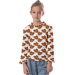 Biscuits Photo Motif Pattern Kids  Frill Detail Tee