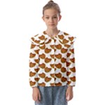 Biscuits Photo Motif Pattern Kids  Peter Pan Collar Blouse