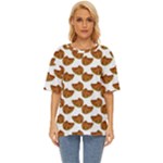 Biscuits Photo Motif Pattern Oversized Basic Tee