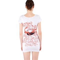 Short Sleeve Bodycon Dress Back Short Sleeve Bodycon Dress Back
