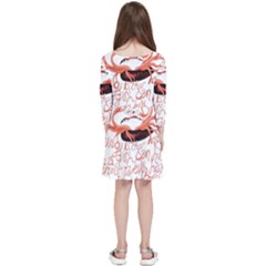 Kids  Quarter Sleeve Skater Dress 