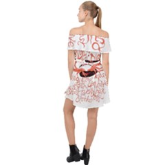 Off Shoulder Chiffon Dress 