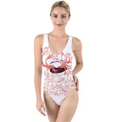 High Leg Strappy Swimsuit 