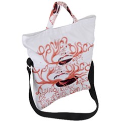Fold Over Handle Tote Bag 