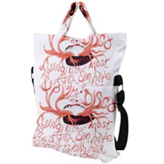 Fold Over Handle Tote Bag 
