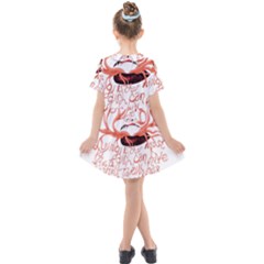 Kids  Short Sleeve Shirt Dress 