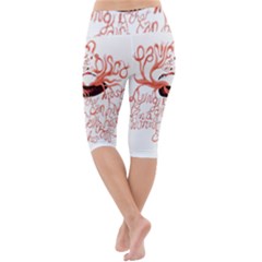Lightweight Velour Cropped Yoga Leggings 