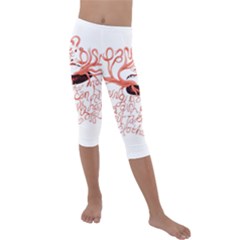 Kids  Lightweight Velour Capri Leggings  