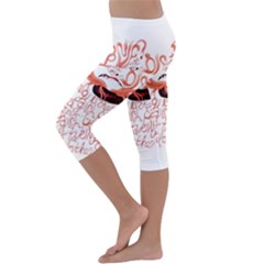Kids  Lightweight Velour Capri Leggings  