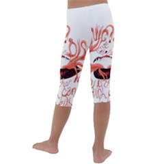 Kids  Lightweight Velour Capri Leggings  