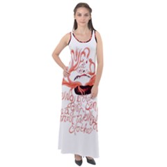 Sleeveless Velour Maxi Dress 