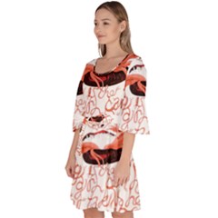 Velour Kimono Dress 