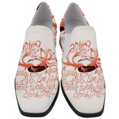 Women Slip On Heel Loafers 