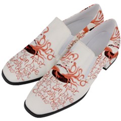 Women Slip On Heel Loafers 