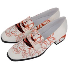 Women s Chunky Heel Loafers 