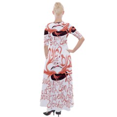 Half Sleeves Maxi Dress 