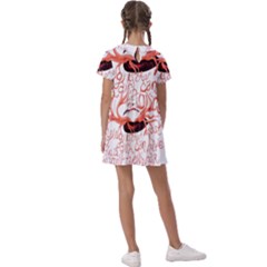 Kids  Asymmetric Collar Dress 