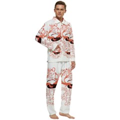 Men s Long Sleeve Velvet Pocket Pajamas Set 