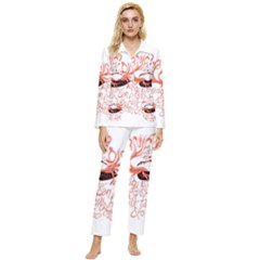 Womens  Long Sleeve Velvet Pocket Pajamas Set 