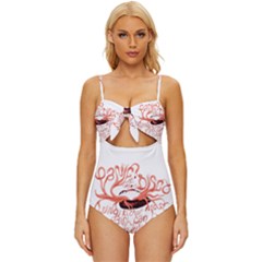 Knot Front One-Piece Swimsuit 