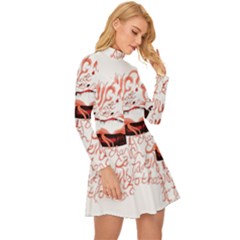 Long Sleeve Velour Longline Dress 