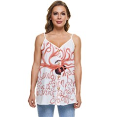 Casual Spaghetti Strap Chiffon Top 