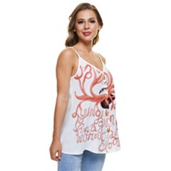 Casual Spaghetti Strap Chiffon Top 