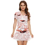 Panic At The Disco - Lying Is The Most Fun A Girl Have Without Taking Her Clothes V-Neck High Waist Chiffon Mini Dress