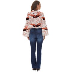 Boho Long Bell Sleeve Top 