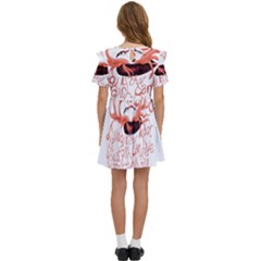 Kids  Frilly Sleeves Pocket Dress 