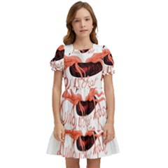 Kids  Puff Sleeved Dress 