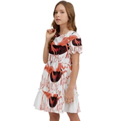 Kids  Puff Sleeved Dress 