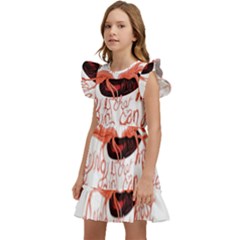 Kids  Winged Sleeve Dress 