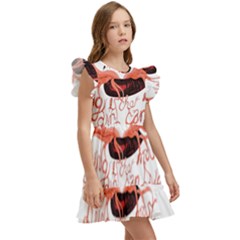 Kids  Winged Sleeve Dress 