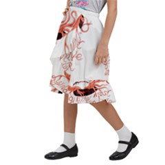 Kids  Ruffle Flared Wrap Midi Skirt 