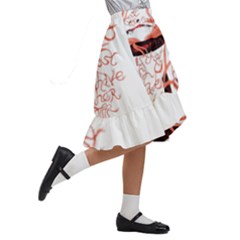Kids  Ruffle Flared Wrap Midi Skirt 